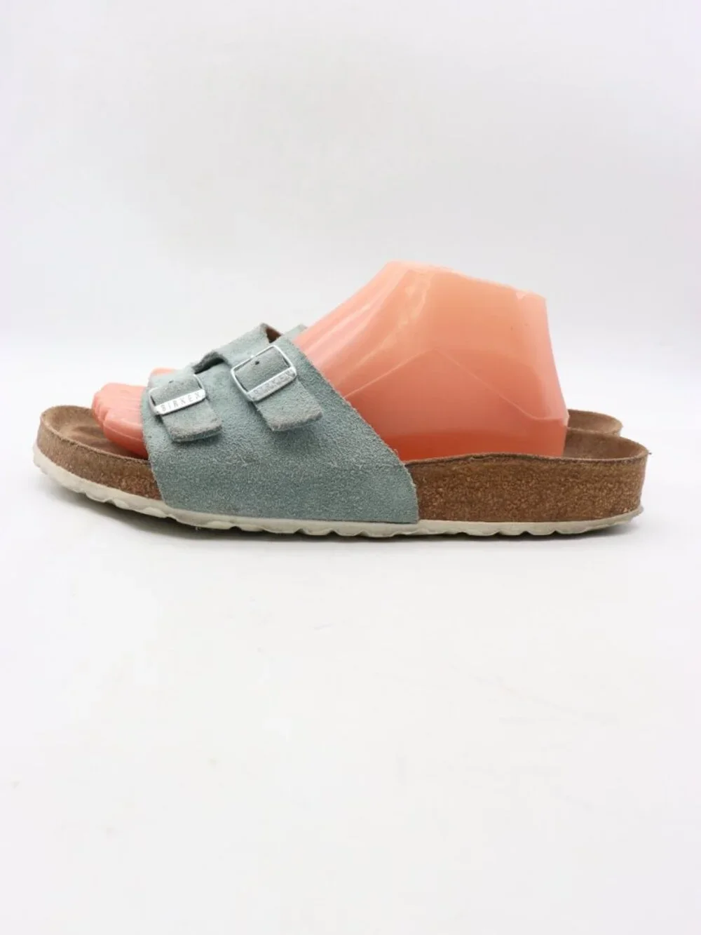 Birkenstock Vaduz Blue Suede Sandals Women's EU 42 US 11 Soft Footbed